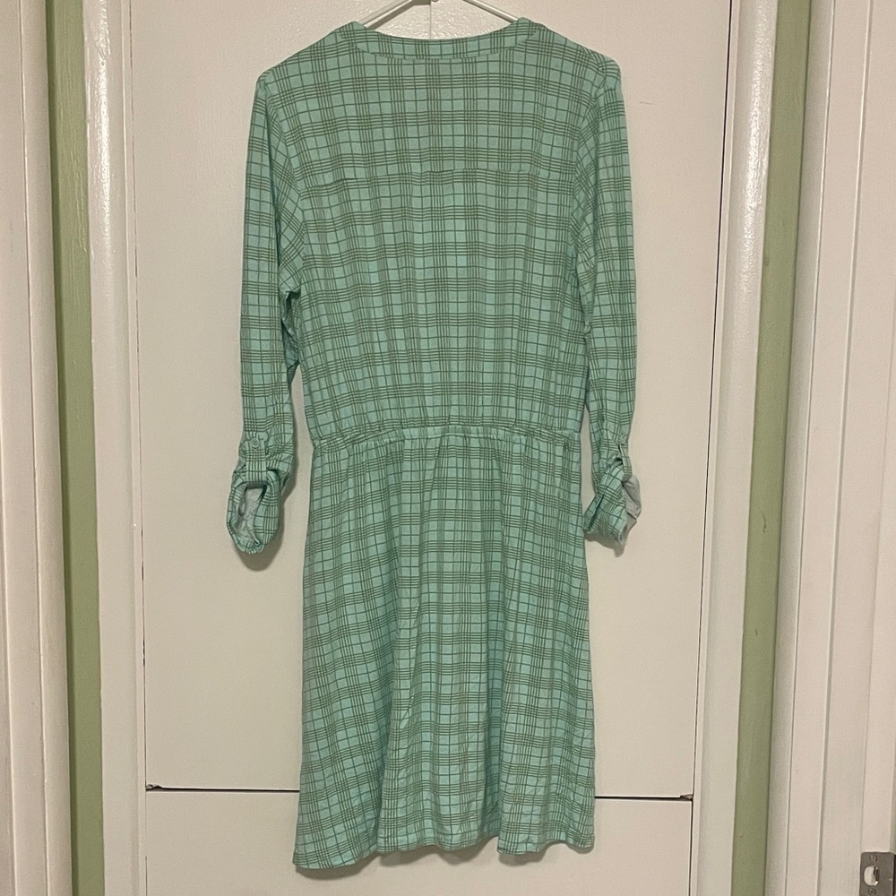 41 Hawthorn Mint Checkered Long Sleeve Dress women’s medium -NWT - Picture 5 of 6